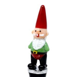 Garden Gnome Red and Green Wine Bottle Stopper Topper